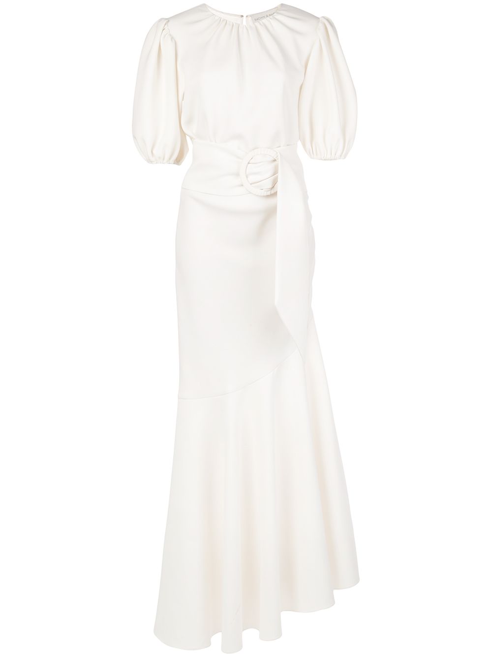 Camila flared hem dress - White