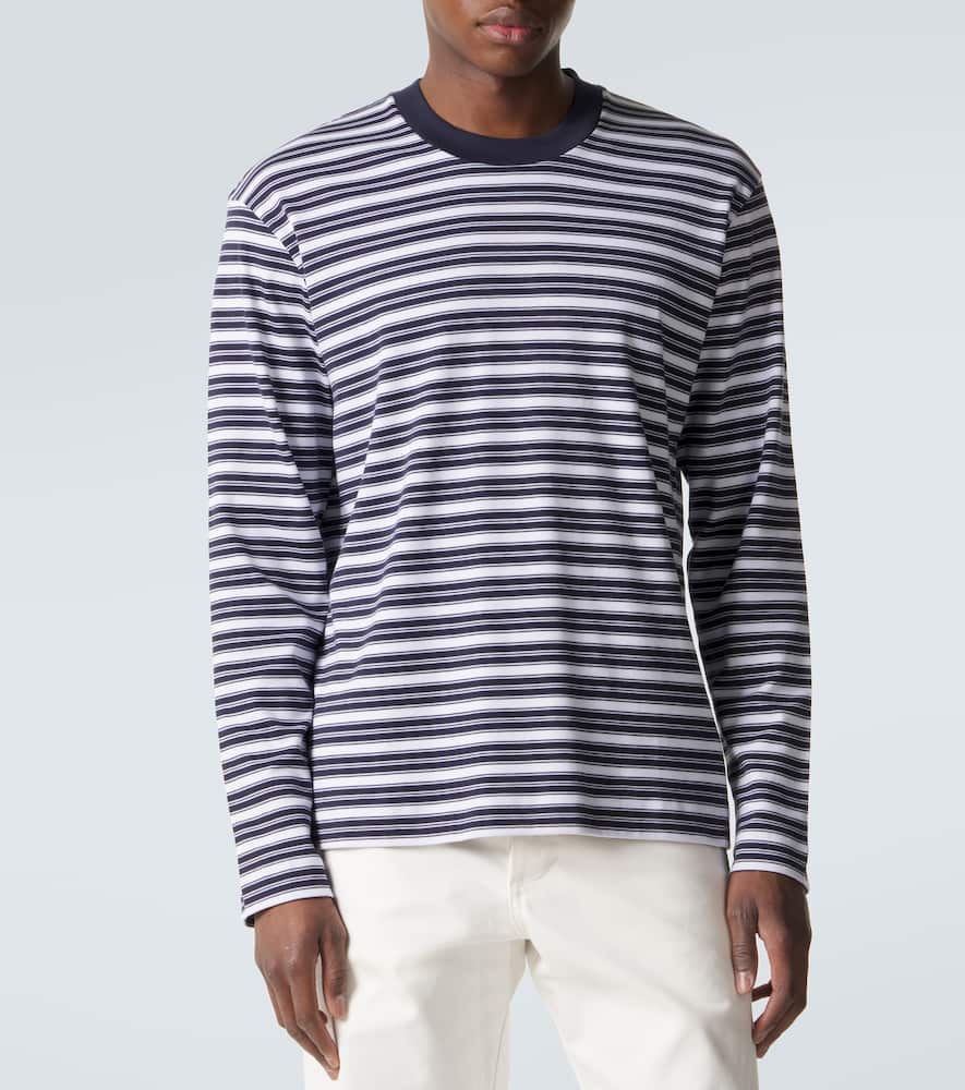 Striped cotton jersey T-shirt