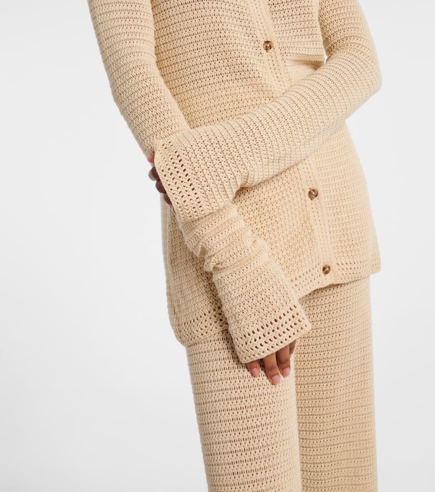 Lennon crochet cotton-blend cardigan