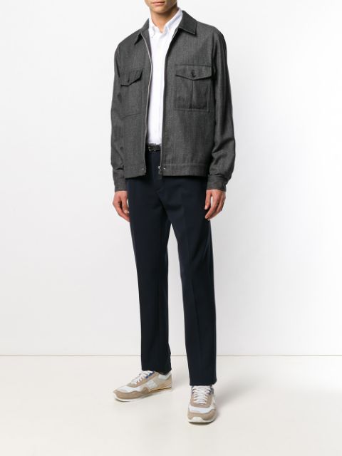 Button down logo shirt