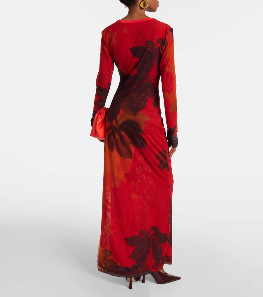 Libertine printed cutout maxi dress