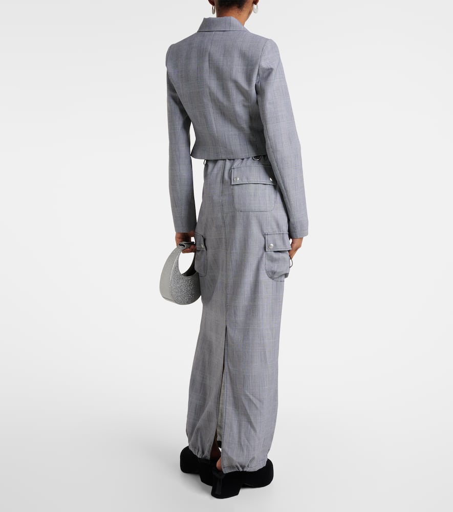 Prince of Wales virgin wool blazer
