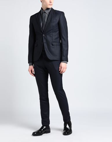 Man Suit Midnight blue Size 44 Polyester, Wool, Viscose, Elastane