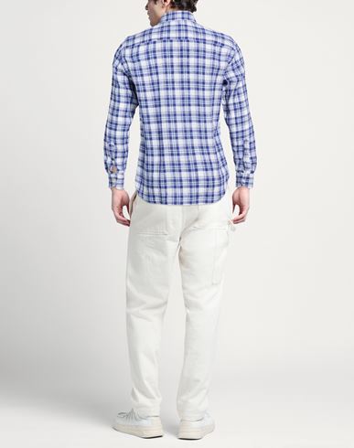 Man Shirt Blue Size 15 ¾ Linen