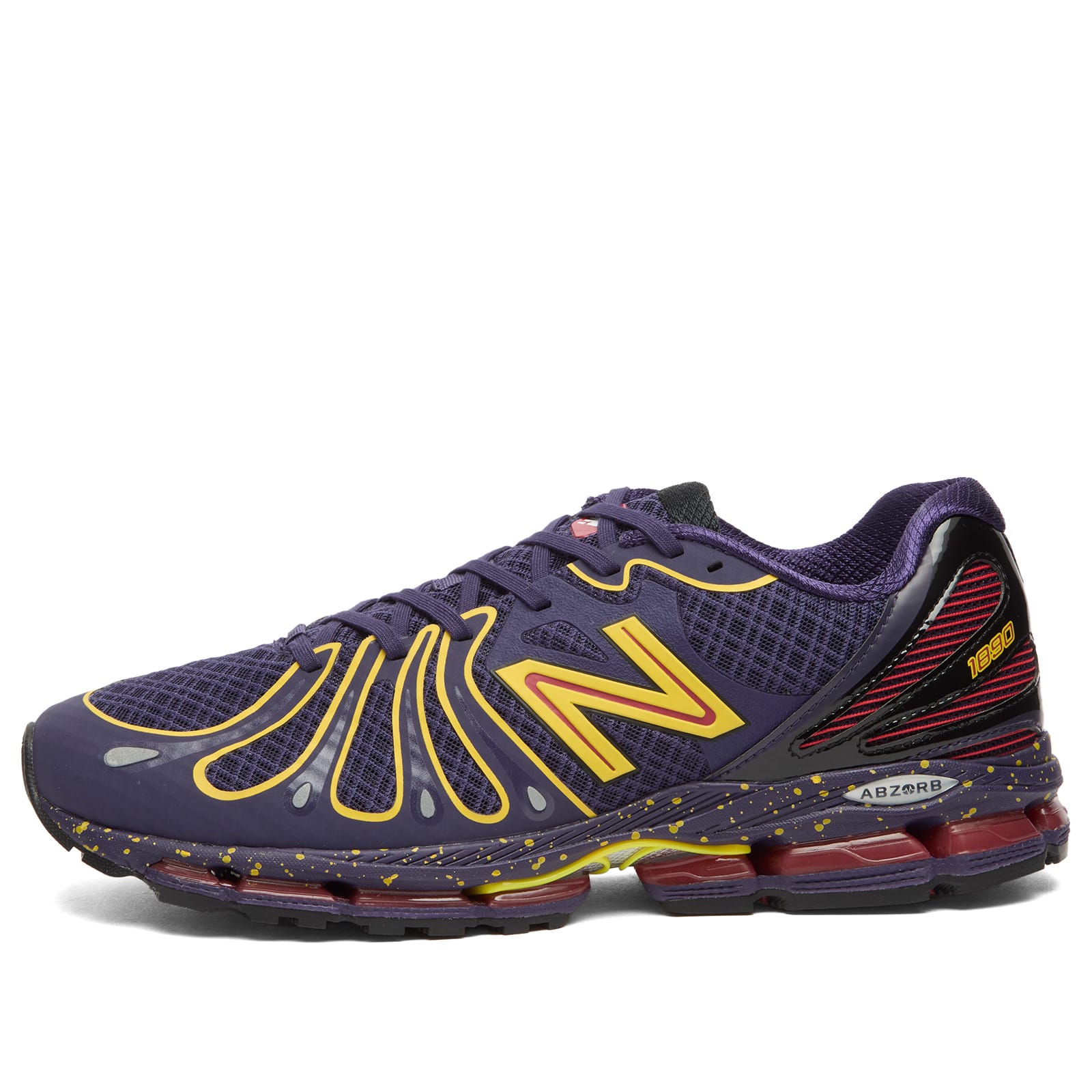 Men's Abzorb 1890 Sneaker Boysenberry/Punch Yellow