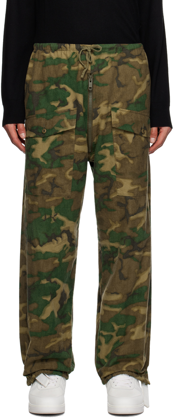 Givenchy Brown & Khaki Camo Trousers