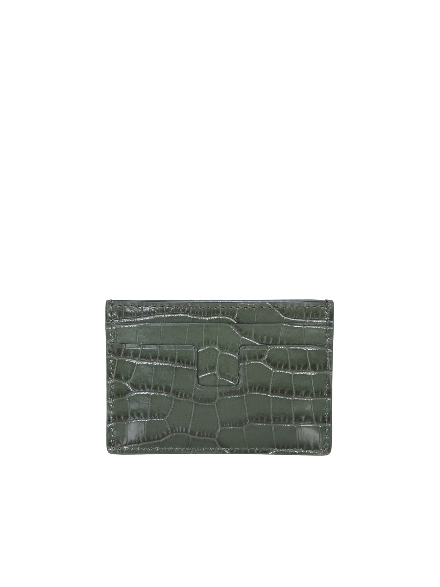 4 Slots Crocodile Green Wallet