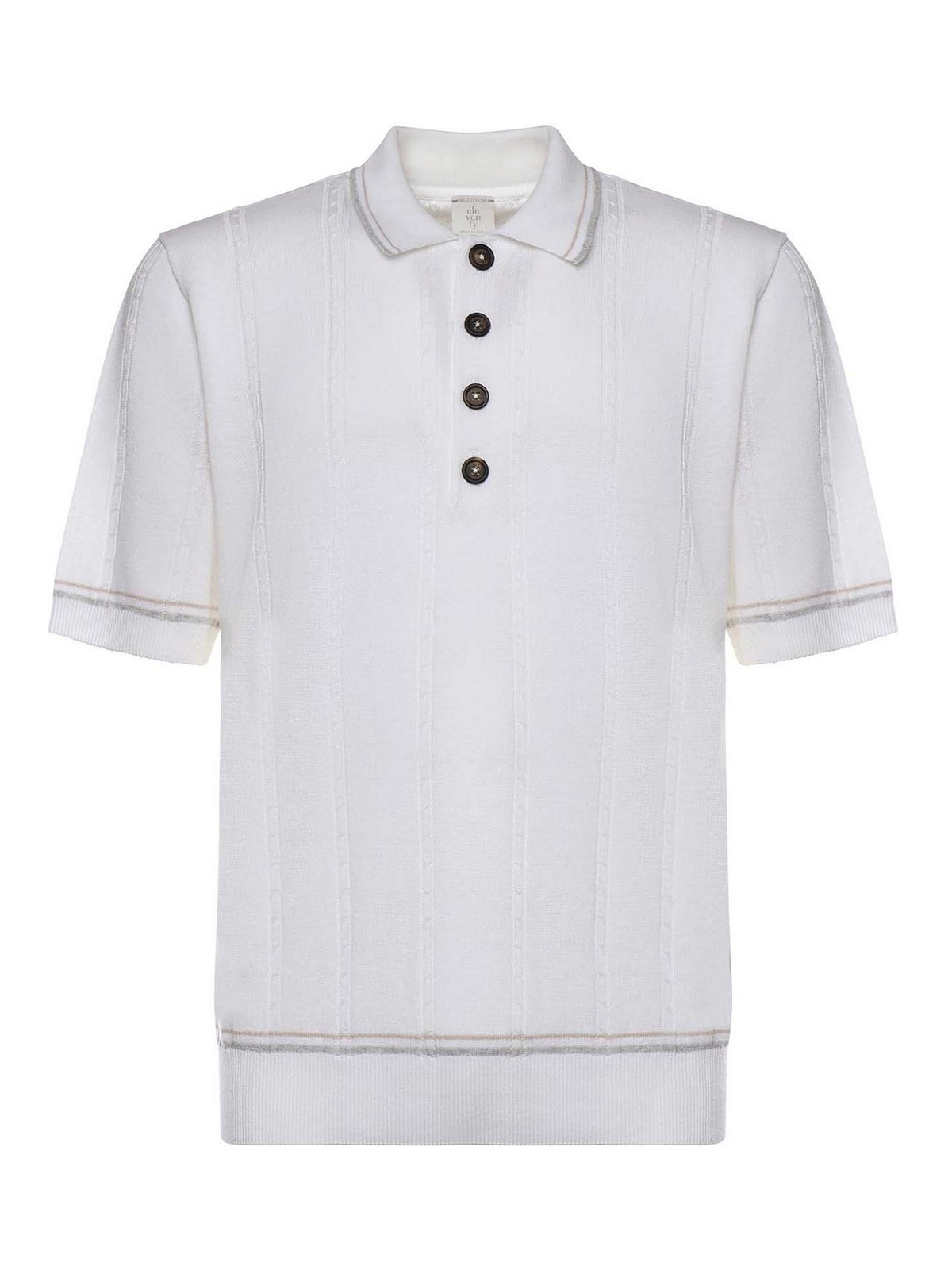 Linen And Cotton Polo Shirt