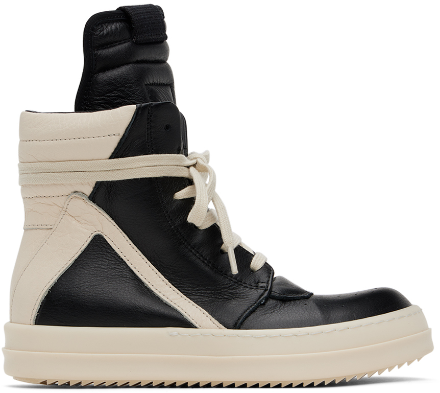 Rick Owens Kids Black Geobaskets Sneakers