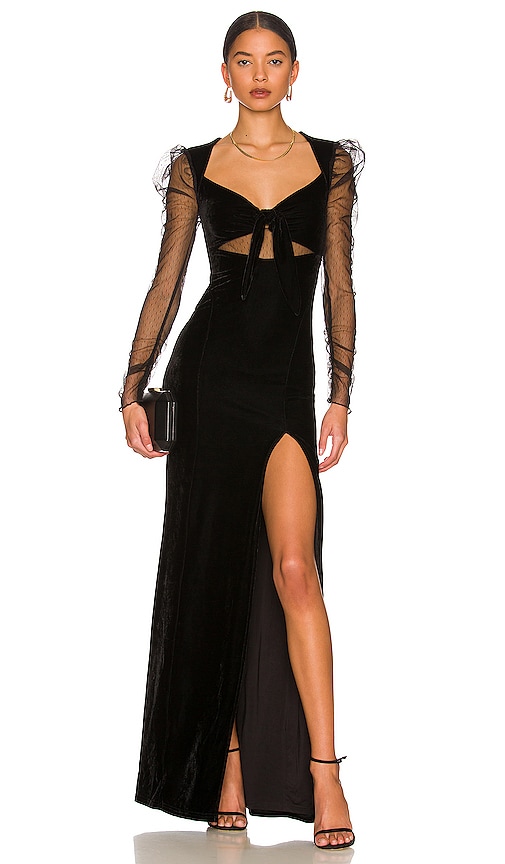 MAJORELLE KLEID MAYA in Black. Größe XS. Also in