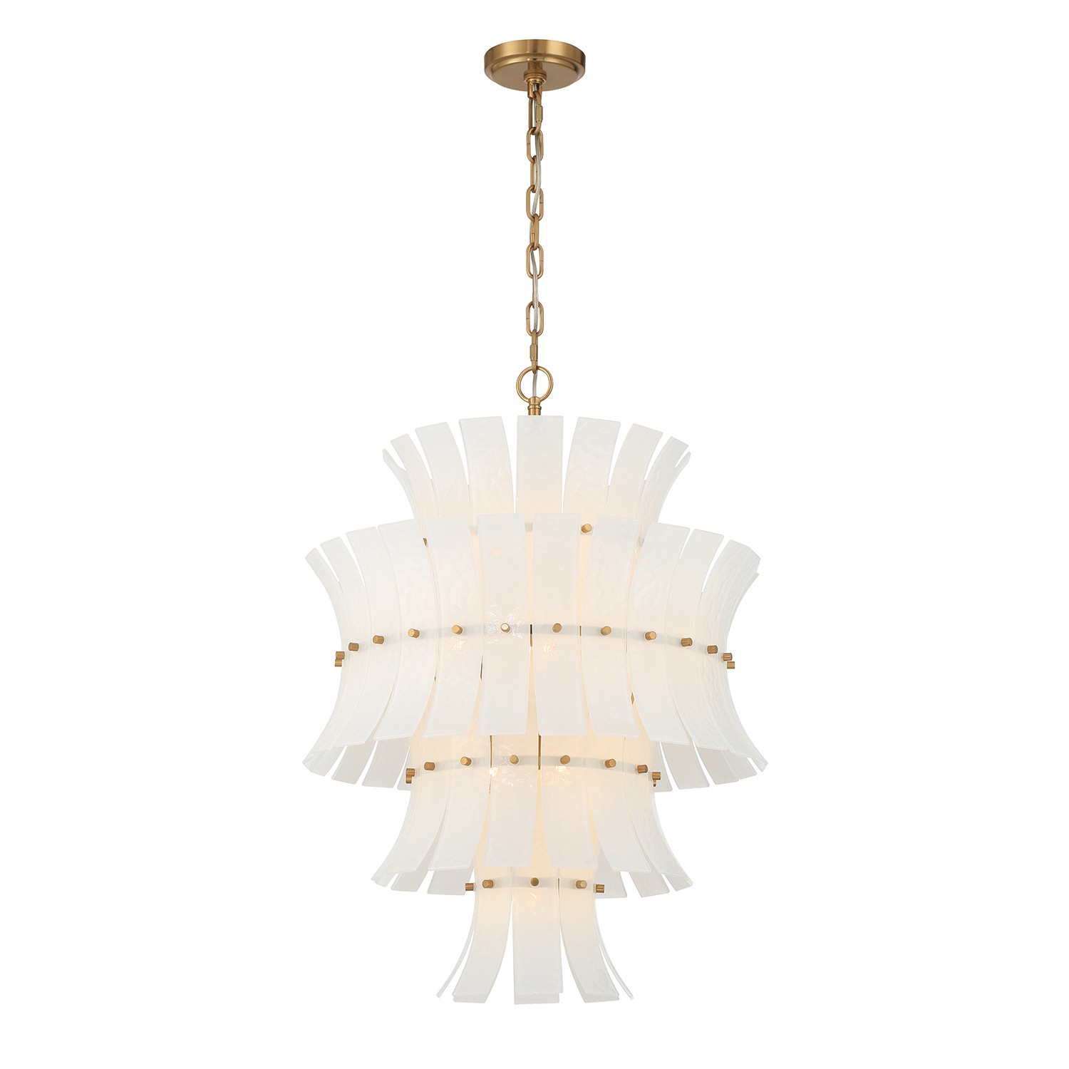 Aged Brass Chandelier from the Abigail Collection