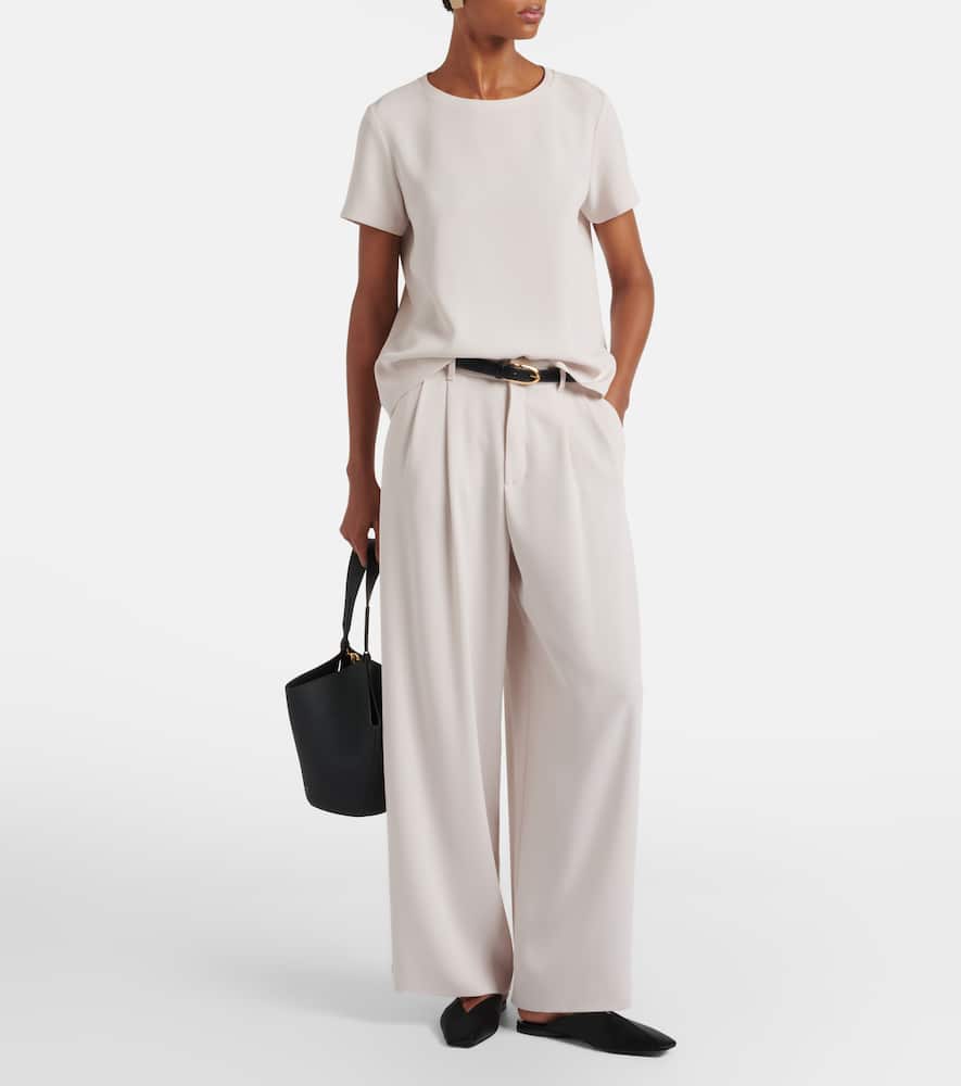 Donata pleated wide-leg pants