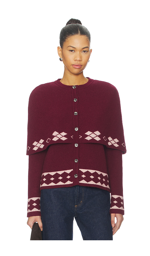 SIEDRES Cleo Top in Burgundy. - M also in S