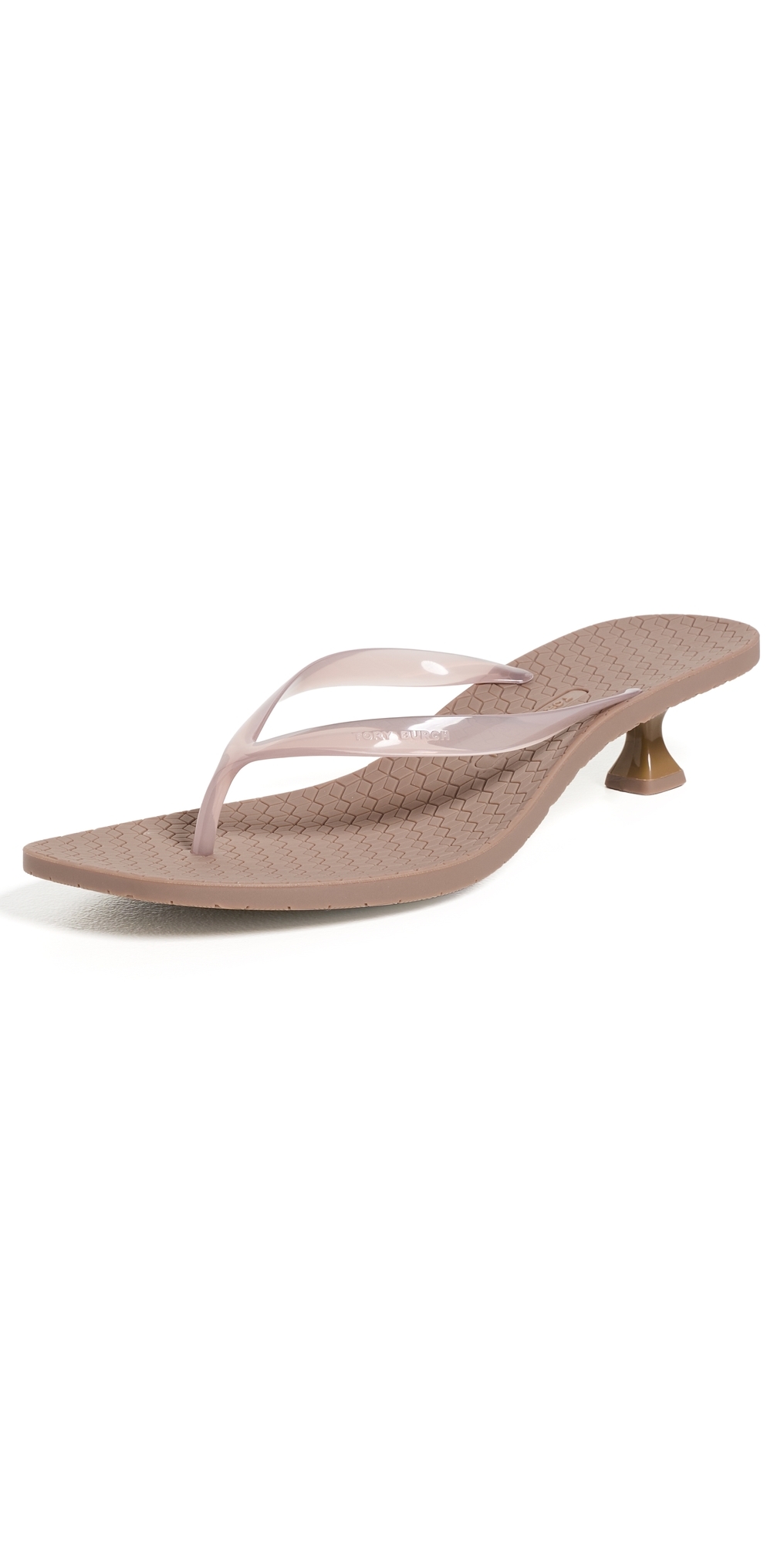 Jelly Heel Flip Flops 40mm Almond Flour