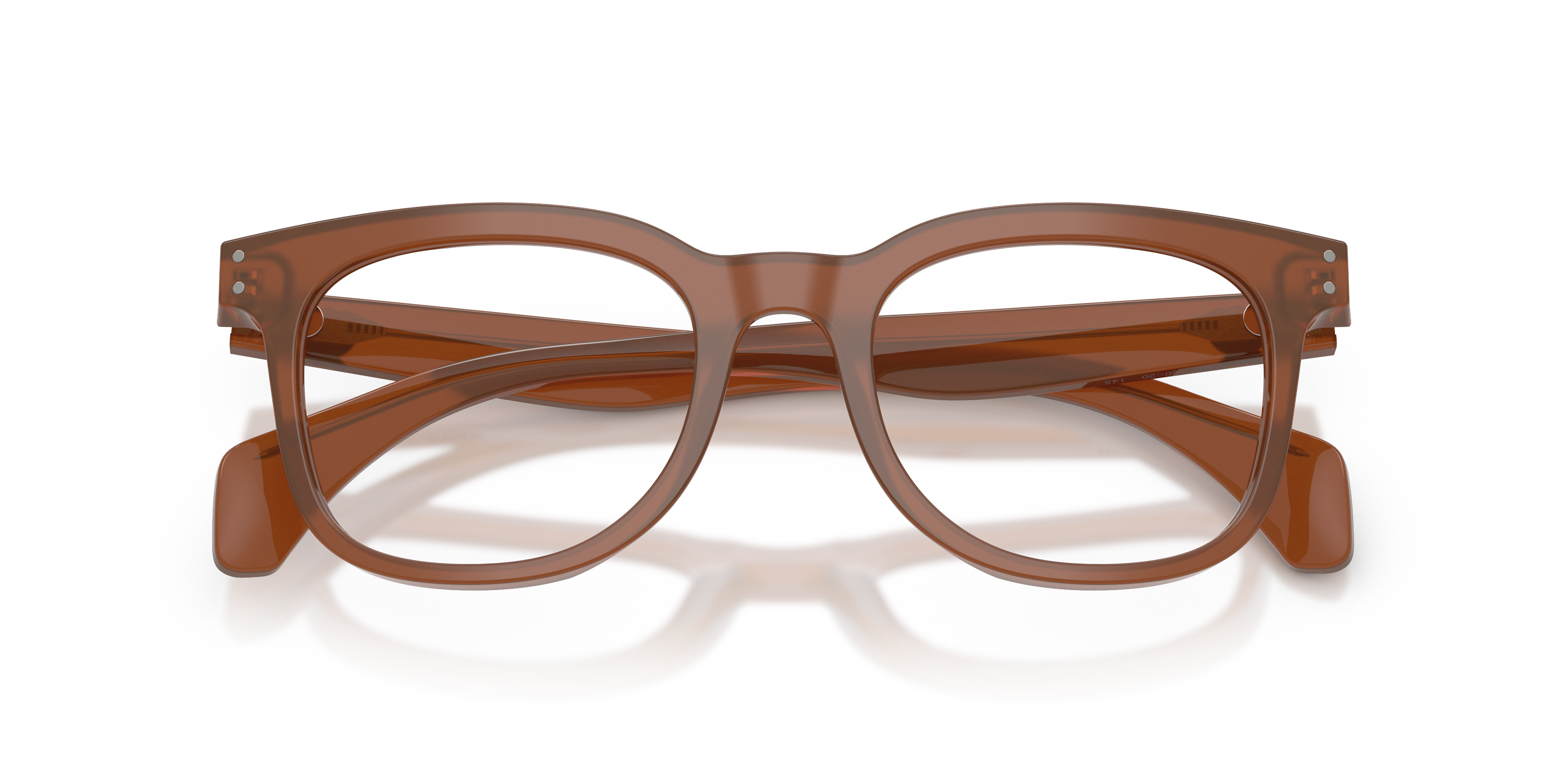 Moncler Unisex Moncler ME2023 3029 Monturas ópticas Acetato Marrón Transparente Pantos Norma