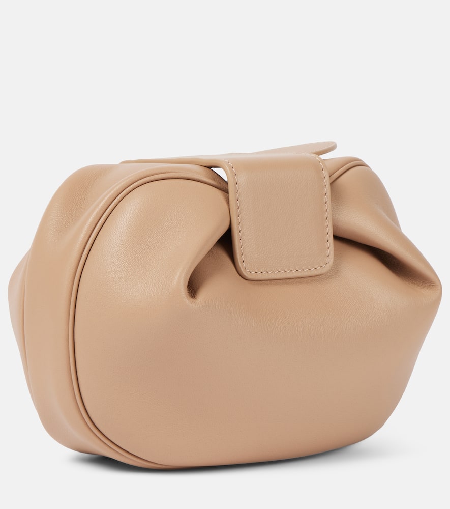 Gabriela Hearst Demi leather clutch