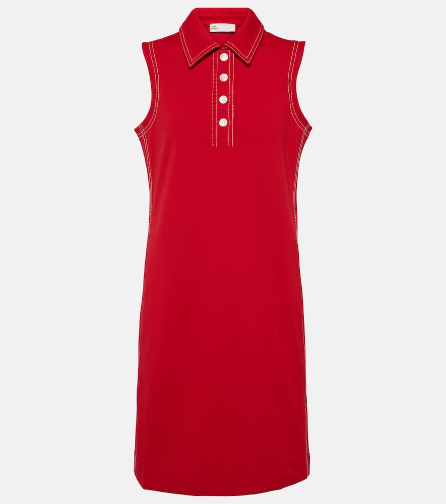 Contrast Stitch Polo minidress