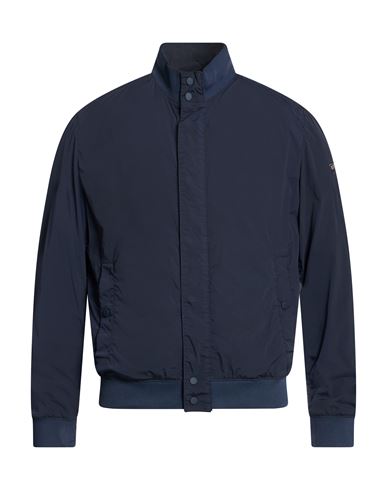 Man Jacket Navy Size 3XL Nylon, Elastane