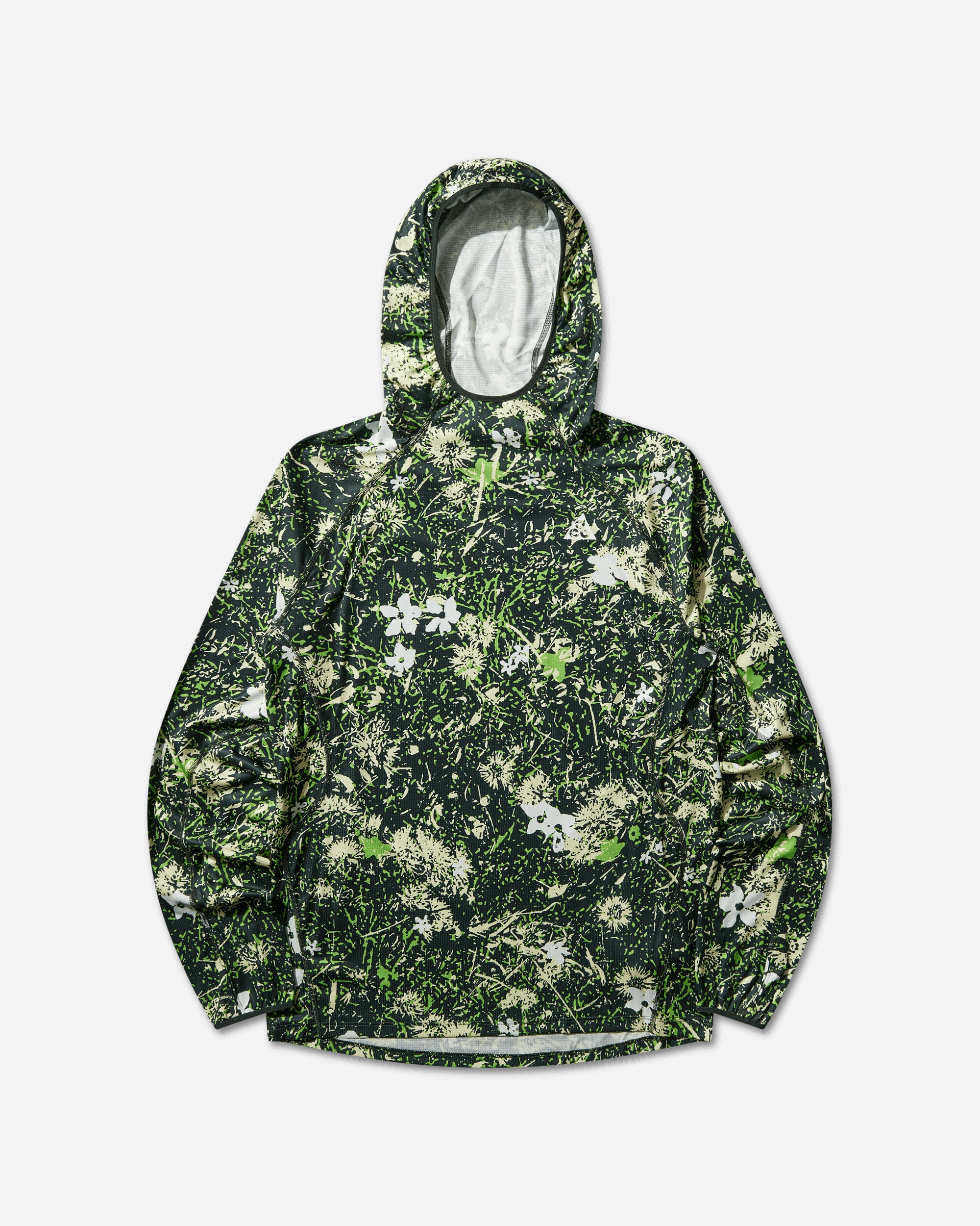 Men's ACG All Over Print Hoodie in Mean Green/Black Spruce/Summit White