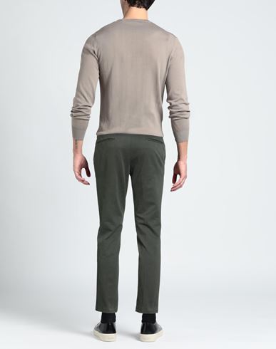 Man Pants Military green Size 30 Cotton, Elastane
