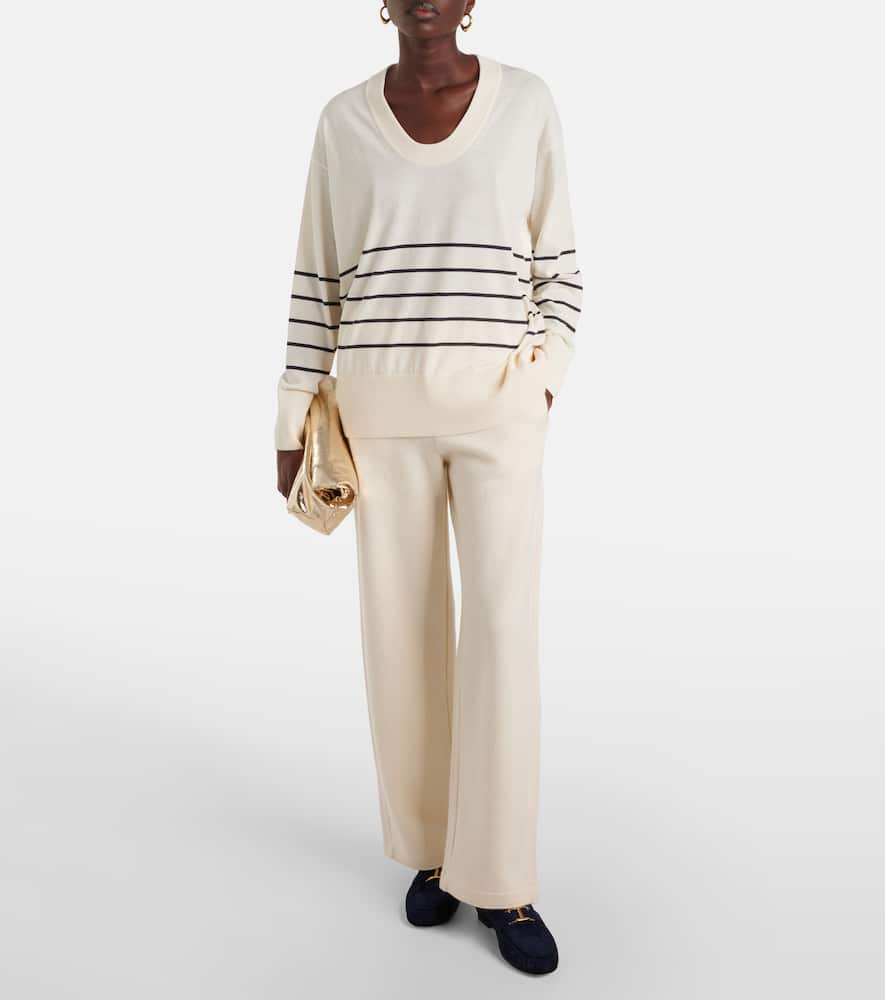 Levante striped cotton and silk sweater