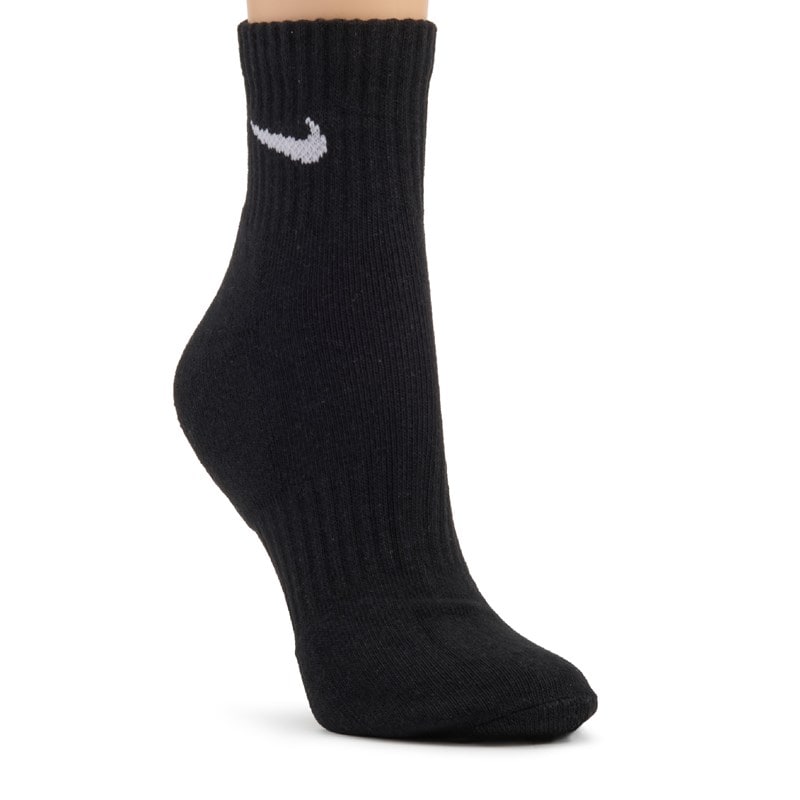 Men's 6 Pack Large Everyday Cushioned Ankle Socks (White/Grey/Black)