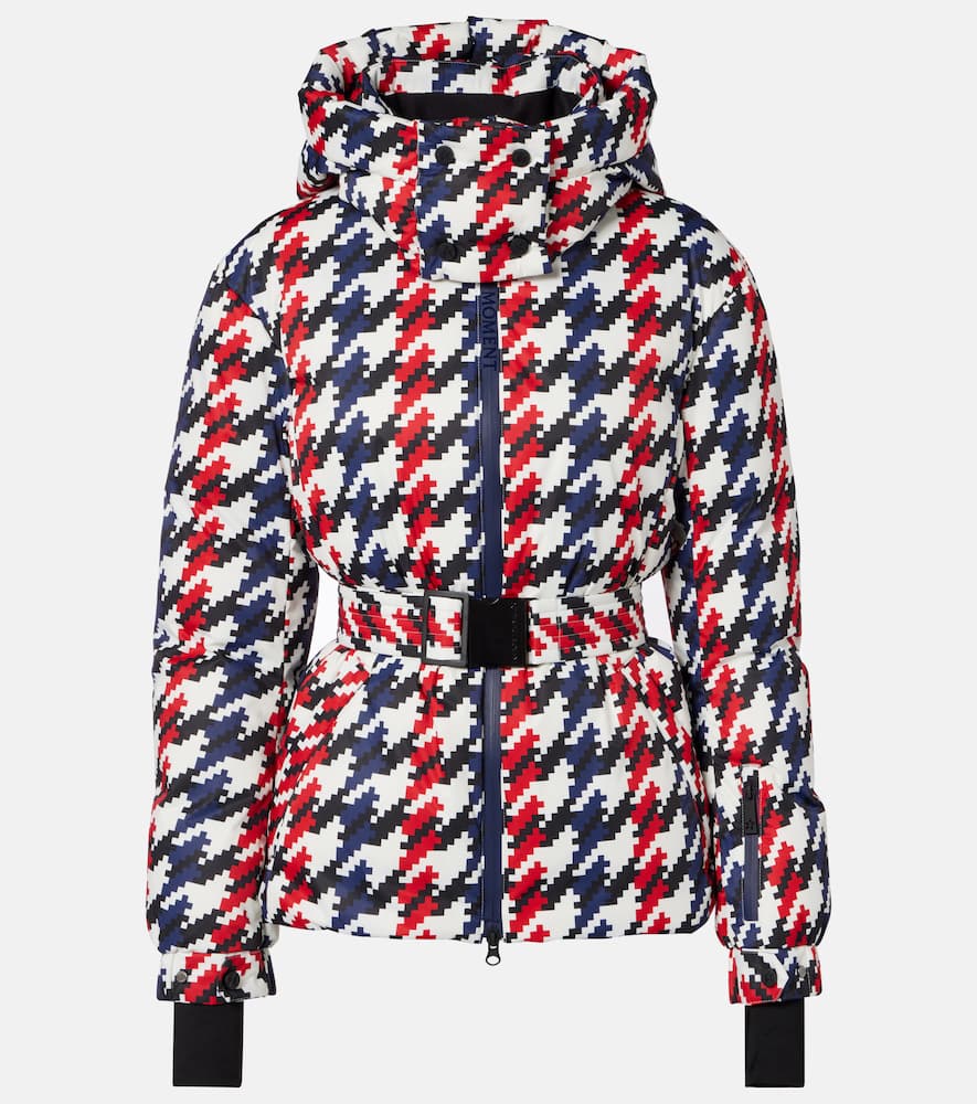 Candice houndstooth down ski jacket