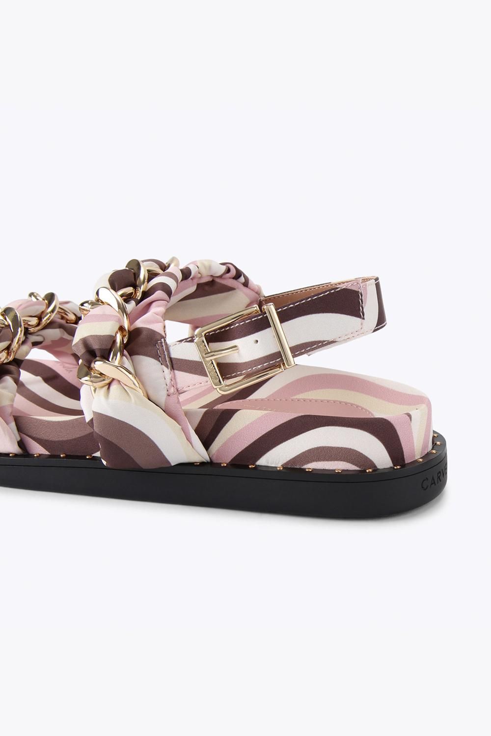 Carvela Women's 'Caramella Footbed' Fabric Sandals in Pink