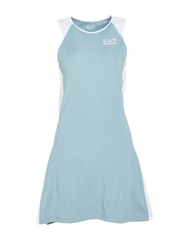Woman Mini dress Light blue Size S Polyester, Elastane