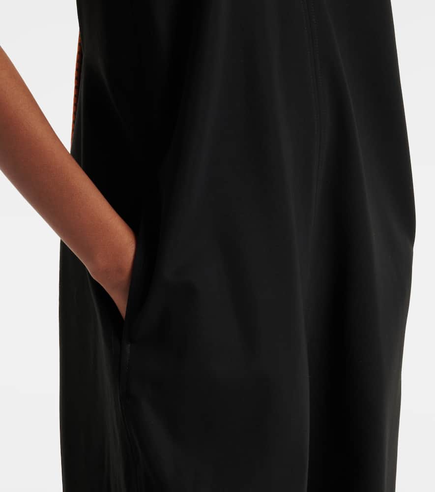 Cotton crêpe jumpsuit