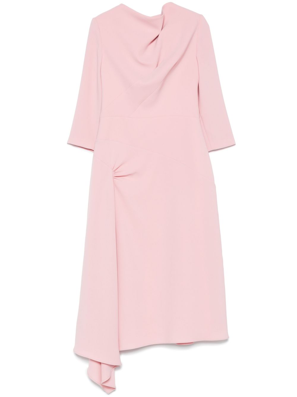 Gathered maxi dress - Pink