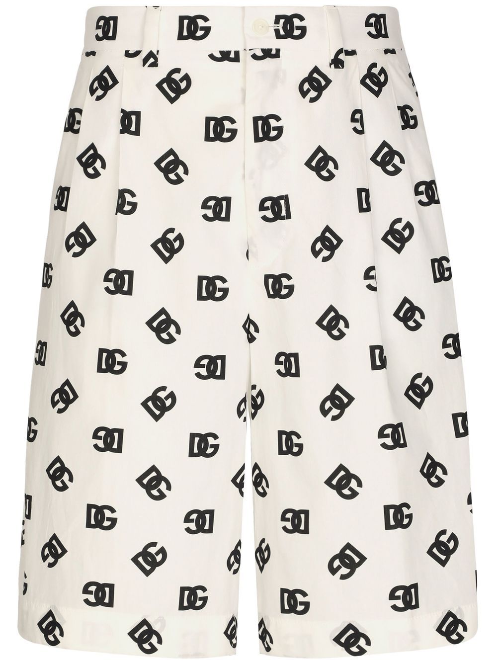 Logo-print cotton shorts - White
