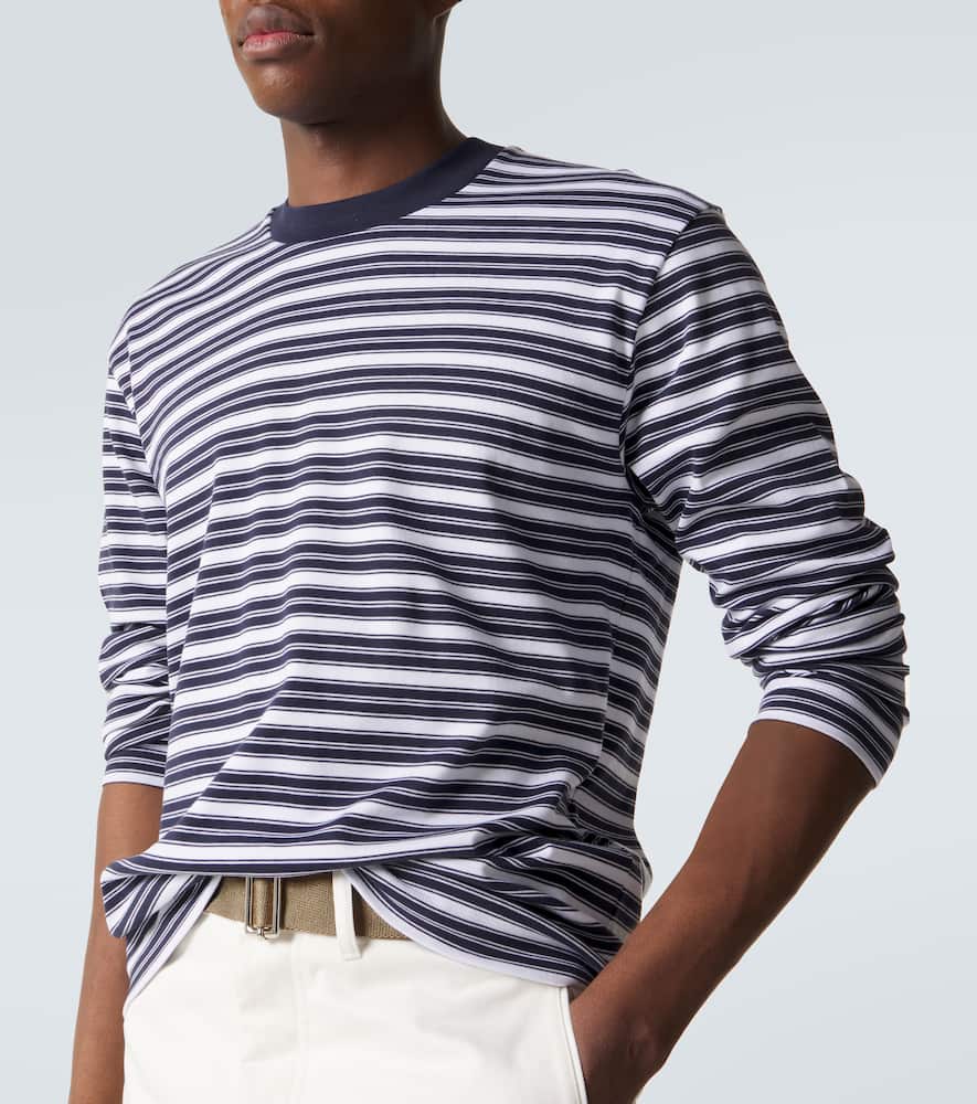 Striped cotton jersey T-shirt