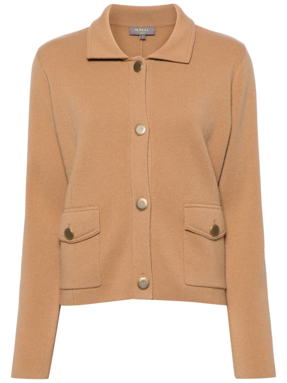 Milano cashmere cropped jacket - Brown