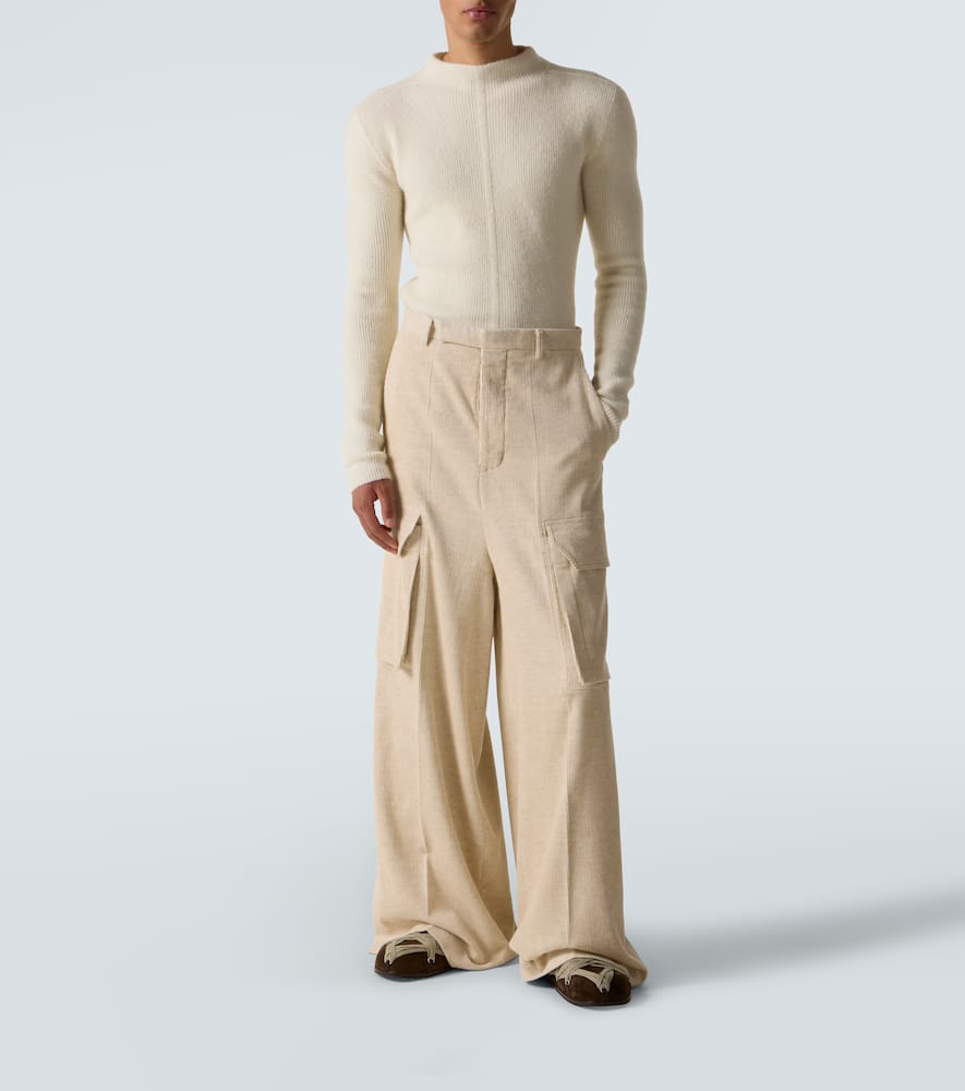 Firebanks cotton and linen cargo pants