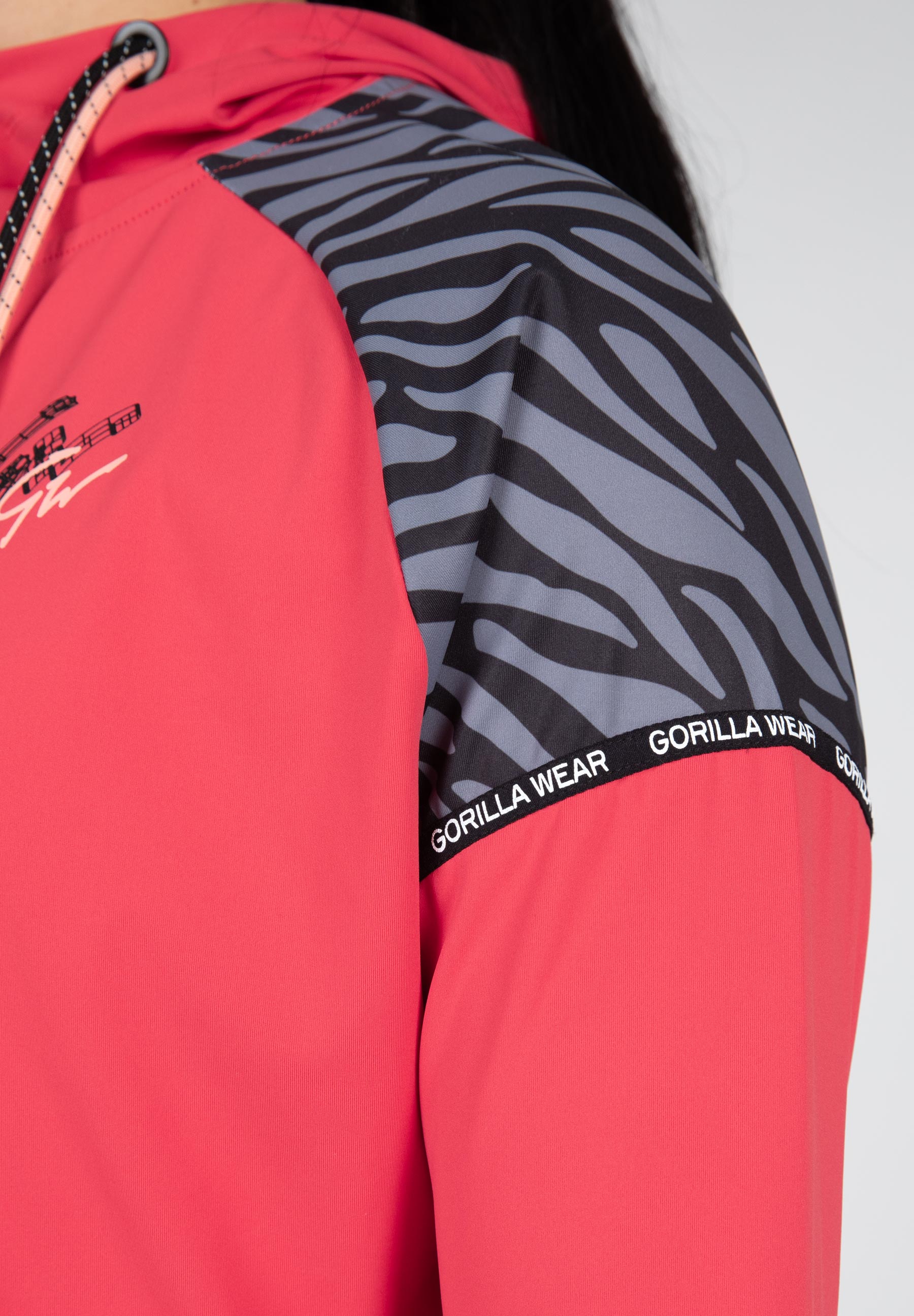 Zion Cropped Hoodie - Red