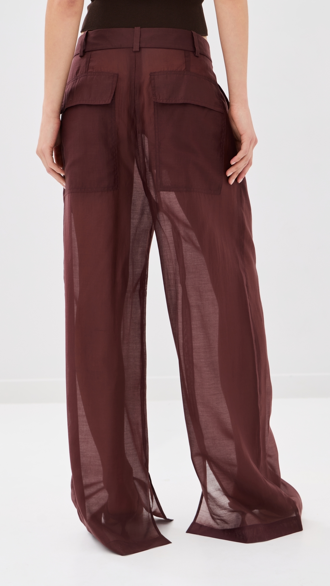 Summer Voile Stella Pants Russet Brown