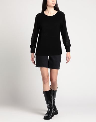 Z. o.e. Zone Of Embroidered Woman Sweater Black Size XS Viscose, Polyamide