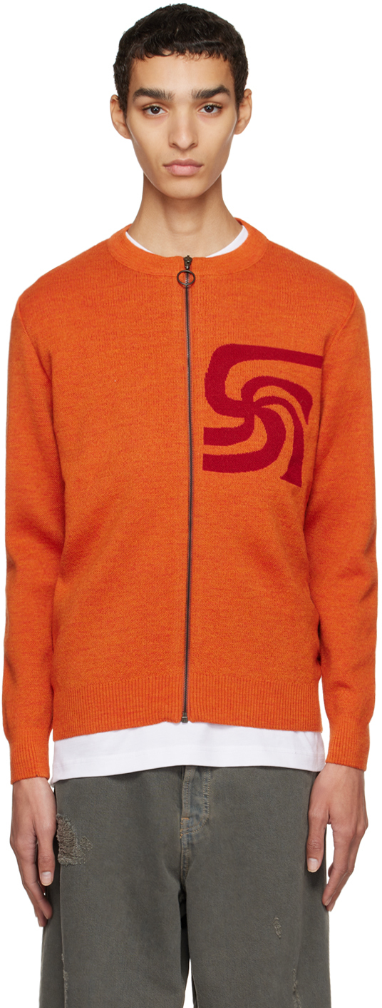 Orange Armor Lux Cardigan
