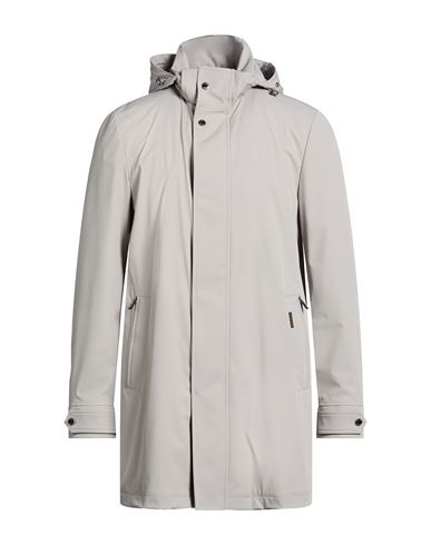 Man Overcoat & Trench Coat Light grey Size 42 Polyamide, Polyester, Elastane