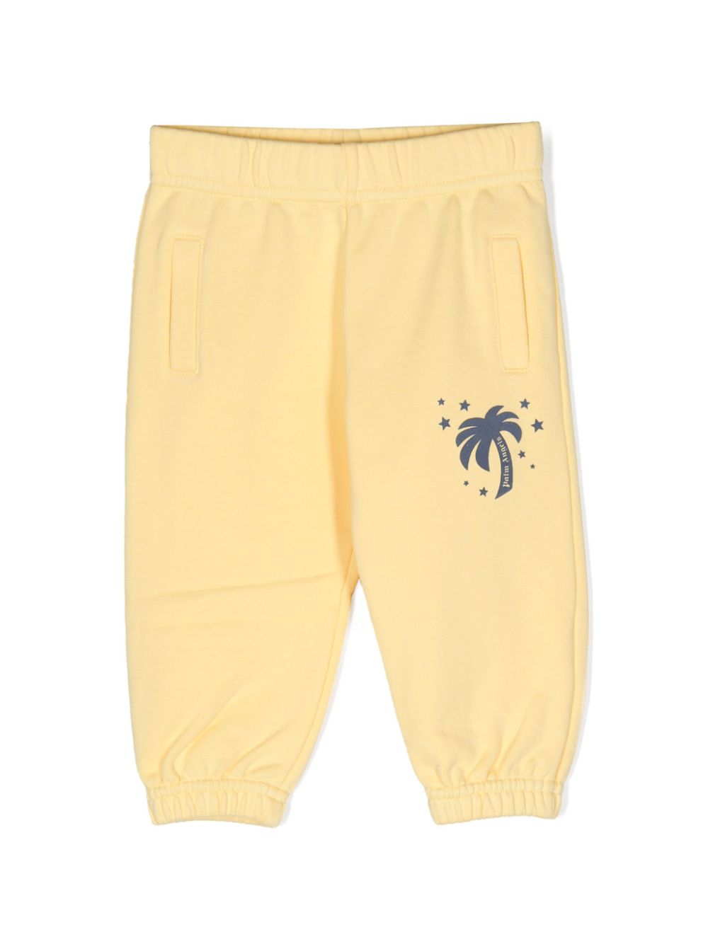 Logo-embossed track pants - Yellow