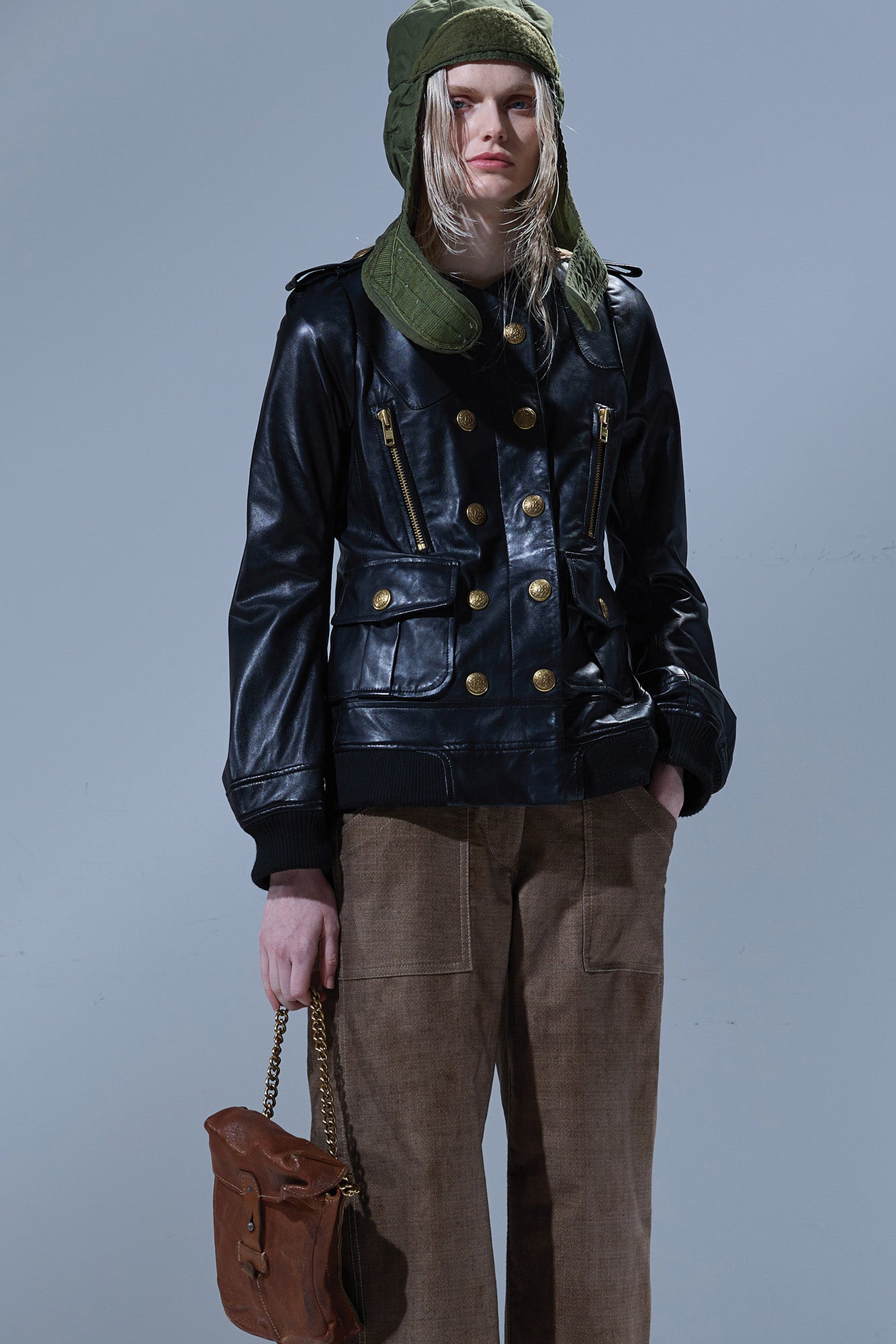 R13 Elongated Double-Breasted Jacket - Black