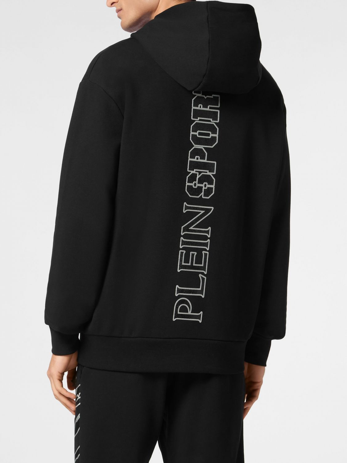 Graphic-print hoodie - Black