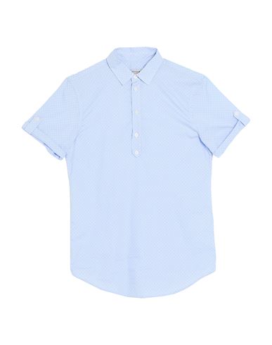 Man Shirt Sky blue Size 15 Cotton