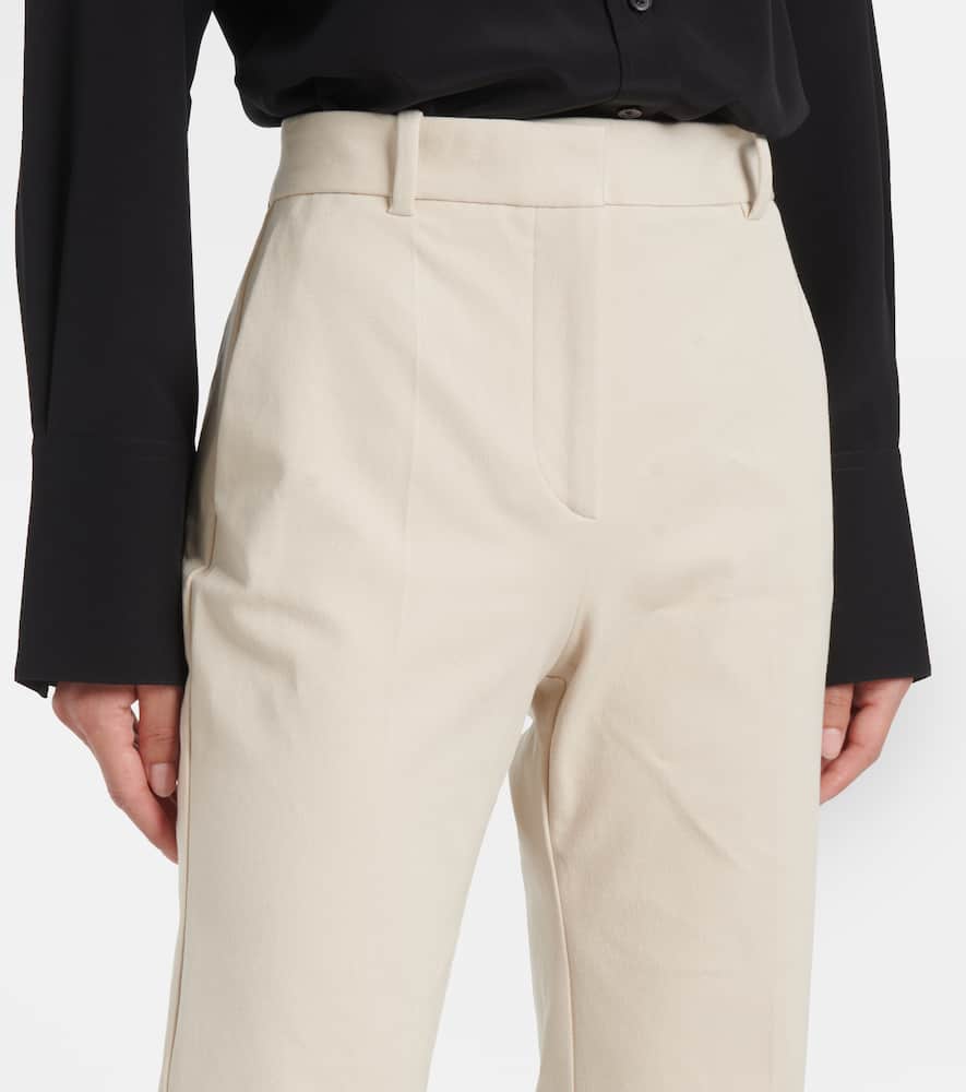 High-rise flared pants