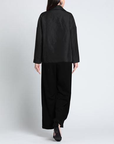 Woman Coat Black Size L Polyester