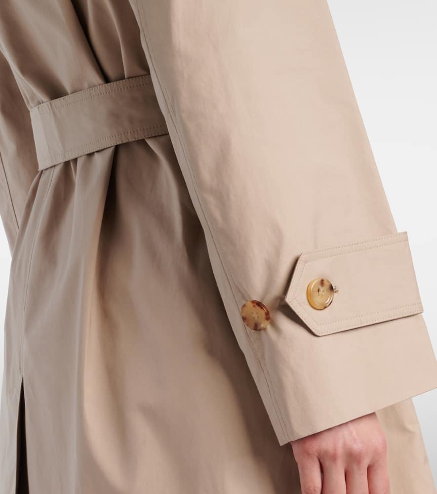 Mtrench cotton-blend twill trench coat