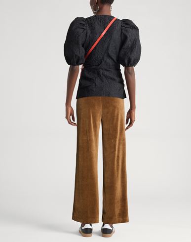 Woman Pants Sand Size 6 Cotton, Polyester