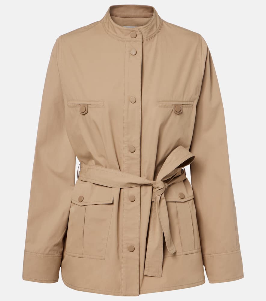 Belted cotton jacket