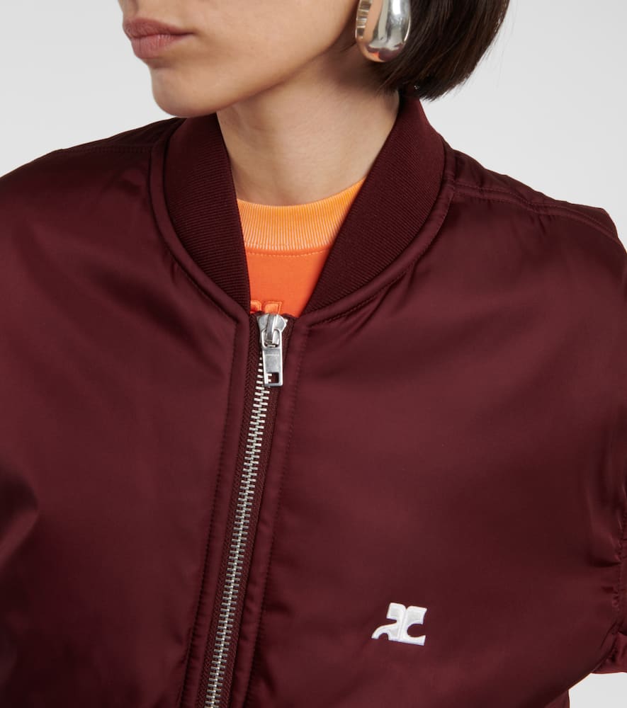 Courrèges Logo bomber jacket